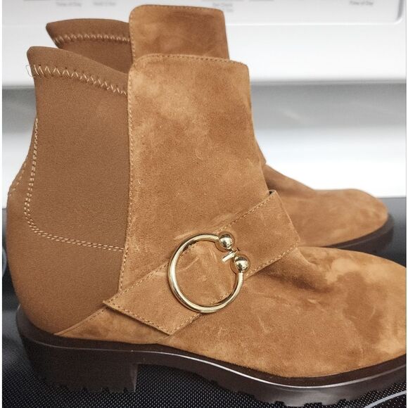 Stuart Weitzman Luxering Booties Size 5 NEW - Picture 6 of 11